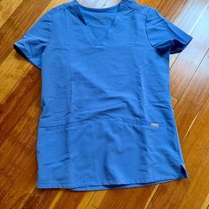 Ceil Blue Fig Scrub Top